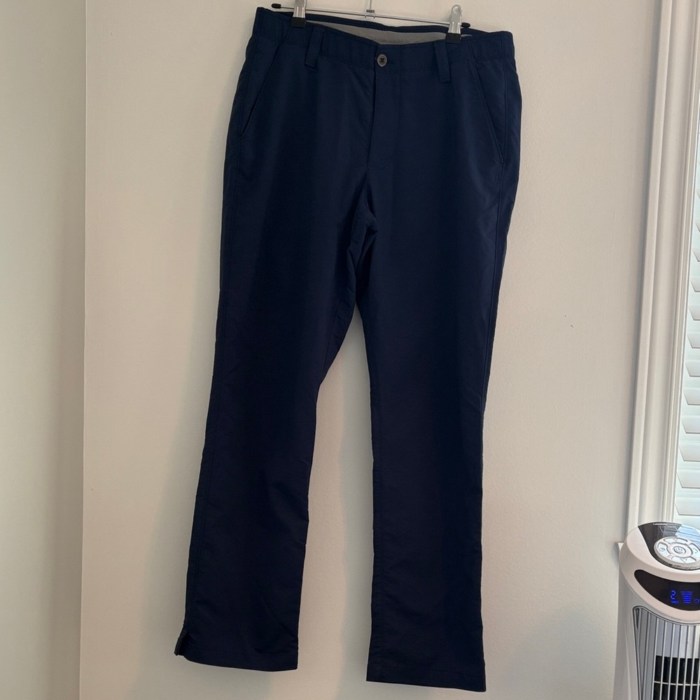 Men's Navy Golf Chinos - Classic Comfort